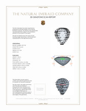 0.83 Ct. Emerald from Zambia 3 D Scan Report