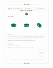 1.16 Ct. Cabochon Emerald from Pakistan Appraisal