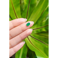 1.16 Ct. Cabochon Emerald from Pakistan Life Style