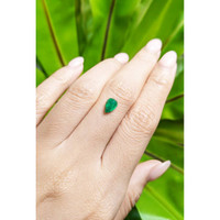 1.18 Ct. Cabochon Emerald from Pakistan Life Style