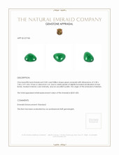 0.83 Ct. Cabochon Emerald from Pakistan Appraisal