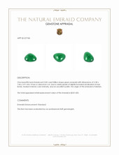 0.83 Ct. Cabochon Emerald from Pakistan Appraisal