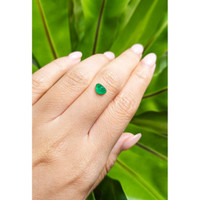 0.83 Ct. Cabochon Emerald from Pakistan Life Style