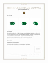 1.35 Ct. Cabochon Emerald from Pakistan Appraisal