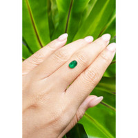 1.35 Ct. Cabochon Emerald from Pakistan Life Style