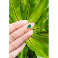 1.35 Ct. Cabochon Emerald from Pakistan Life Style