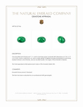 1.11 Ct. Cabochon Emerald from Pakistan Appraisal