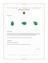 1.28 Ct. Cabochon Emerald from Pakistan Appraisal