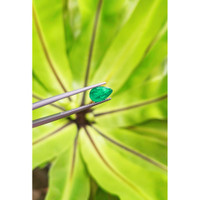 1.28 Ct. Cabochon Emerald from Pakistan Life Style