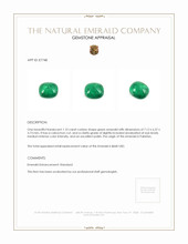 1.10 Ct. Cabochon Emerald from Pakistan Appraisal