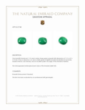 1.10 Ct. Cabochon Emerald from Pakistan Appraisal