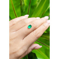 1.46 Ct. Cabochon Emerald from Pakistan Life Style