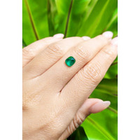 1.18 Ct. Cabochon Emerald from Pakistan Life Style