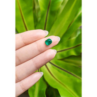1.18 Ct. Cabochon Emerald from Pakistan Life Style