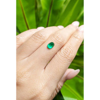 1.11 Ct. Cabochon Emerald from Pakistan Life Style