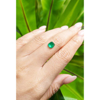 1.47 Ct. Cabochon Emerald from Pakistan Life Style