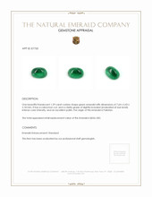 1.39 Ct. Cabochon Emerald from Pakistan Appraisal