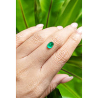 1.39 Ct. Cabochon Emerald from Pakistan Life Style