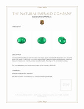 1.32 Ct. Cabochon Emerald from Pakistan Appraisal