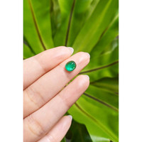 1.32 Ct. Cabochon Emerald from Pakistan Life Style
