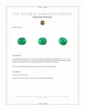 1.56 Ct. Cabochon Emerald from Pakistan Appraisal