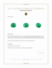 1.56 Ct. Cabochon Emerald from Pakistan Appraisal