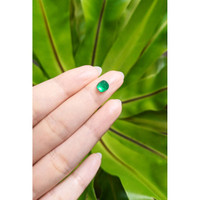 1.56 Ct. Cabochon Emerald from Pakistan Life Style