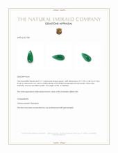 2.11 Ct. Cabochon Emerald from Pakistan Appraisal