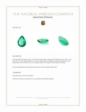 0.95 Ct. Emerald from Zambia Appraisal
