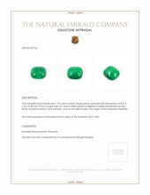 1.78 Ct. Cabochon Emerald from Pakistan Appraisal