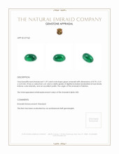 1.59 Ct. Cabochon Emerald from Pakistan Appraisal