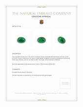 1.96 Ct. Cabochon Emerald from Pakistan Appraisal