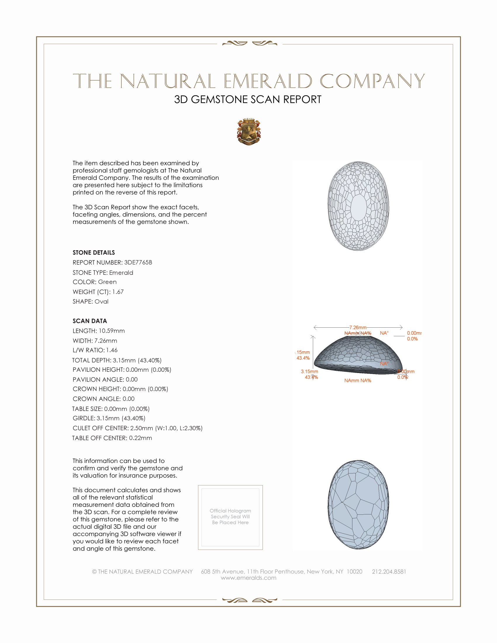 1.67 Ct. Cabochon Emerald from Pakistan