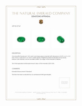 1.83 Ct. Cabochon Emerald from Pakistan Appraisal