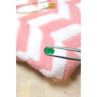 1.83 Ct. Cabochon Emerald from Pakistan Life Style