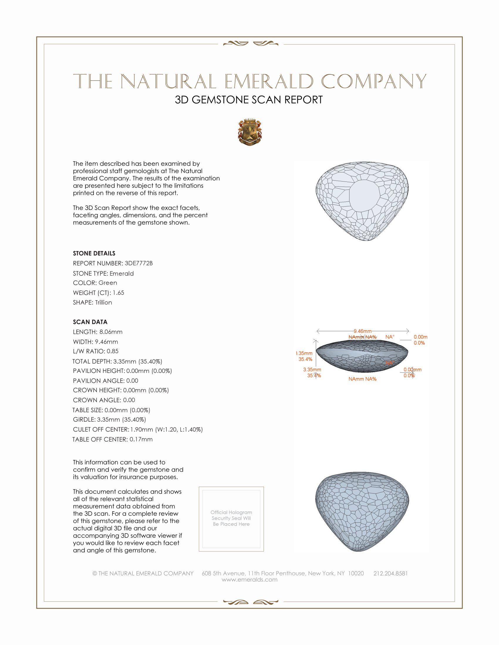 1.65 Ct. Cabochon Emerald from Pakistan