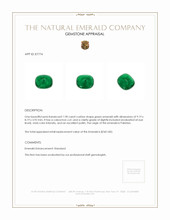 1.90 Ct. Cabochon Emerald from Pakistan Appraisal