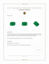 2.05 Ct. Cabochon Emerald from Pakistan Appraisal