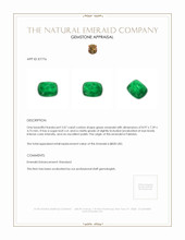 2.07 Ct. Cabochon Emerald from Pakistan Appraisal