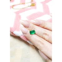 2.38 Ct. Cabochon Emerald from Pakistan Life Style
