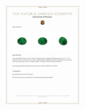 2.82 Ct. Cabochon Emerald from Pakistan Appraisal