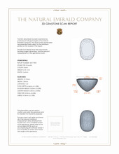 2.05 Ct. Cabochon Emerald from Pakistan 3 D Scan Report