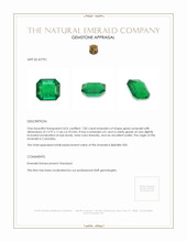 7.85 Ct. Emerald from Colombia Appraisal