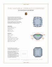 7.85 Ct. Emerald from Colombia 3 D Scan Report