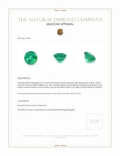 2.32 Ct. Emerald from Zambia Appraisal