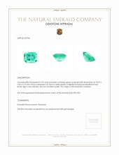 2.99 Ct. Emerald from Zambia Appraisal