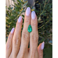 3.43 Ct. Emerald from Brazil Life Style