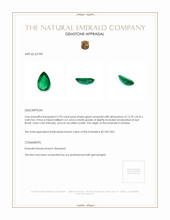 2.95 Ct. Emerald from Zambia Appraisal