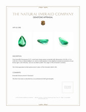 0.91 Ct. Emerald from Zambia Appraisal