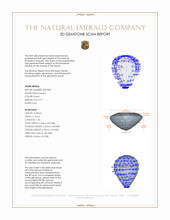 0.91 Ct. Emerald from Zambia 3 D Scan Report